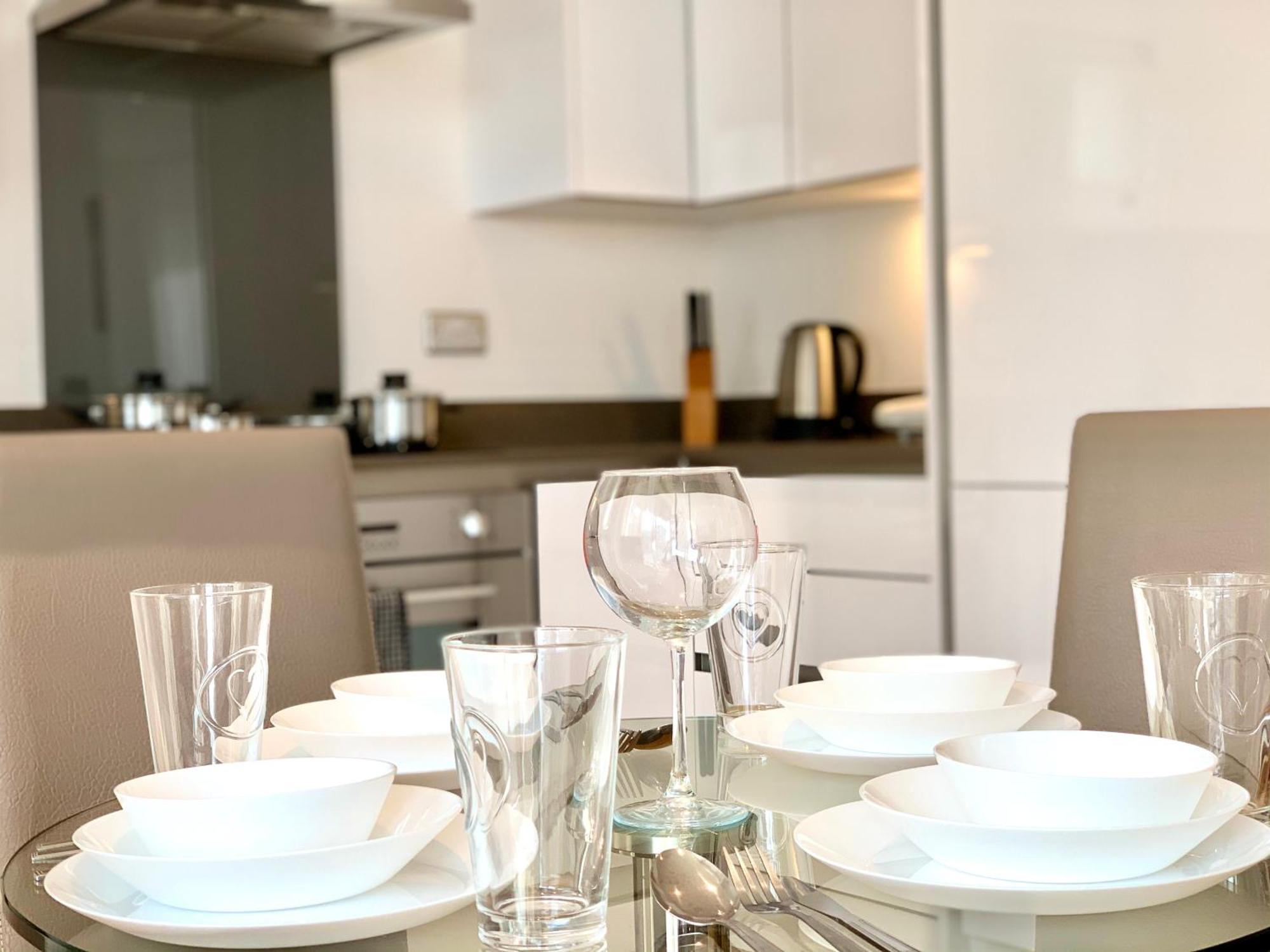 Modern London Excel 2 Bedrooms 2 Bathrooms, Parking, Kitchen, Lounge, Balcony Apartment Eksteriør billede
