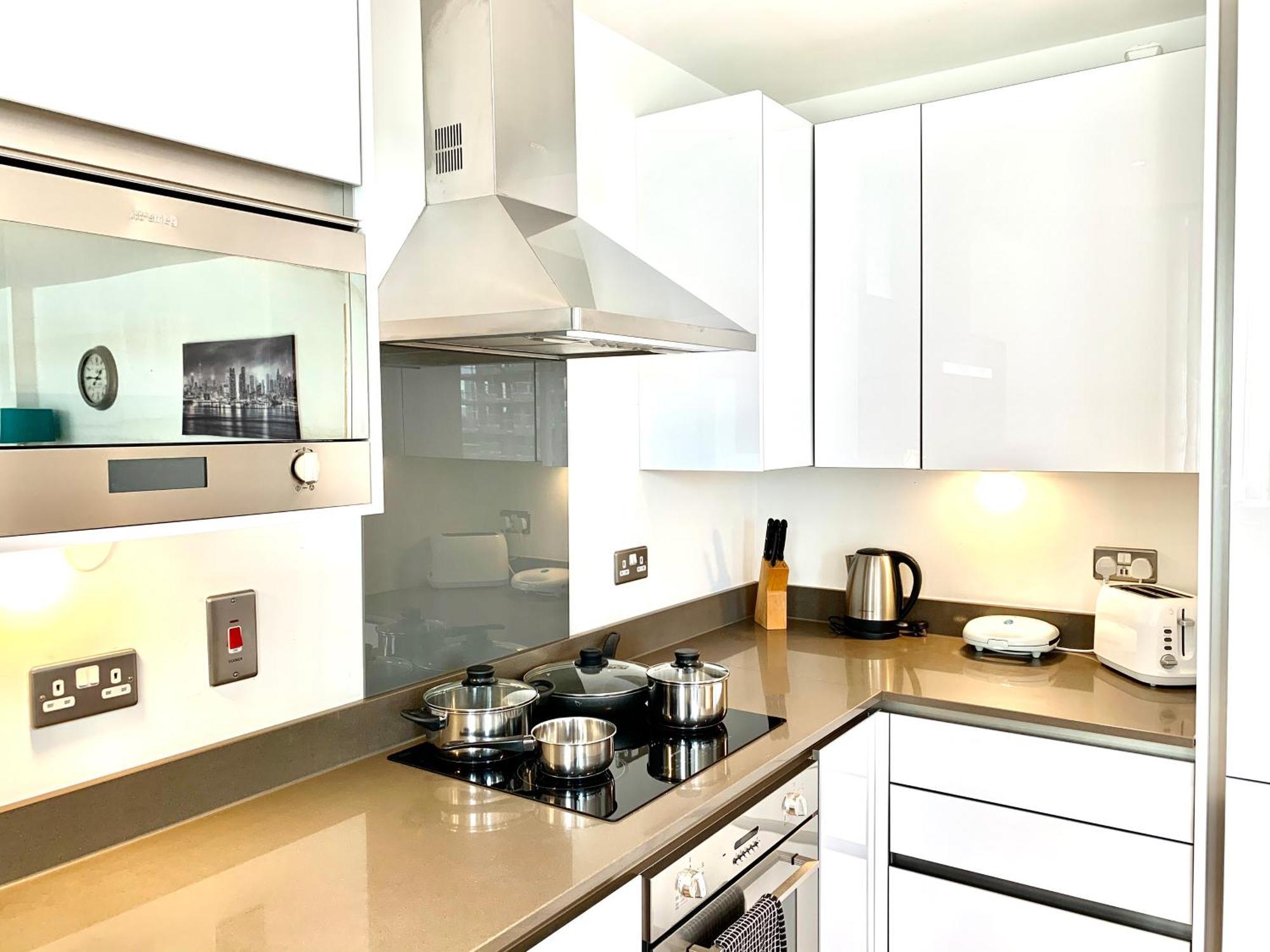 Modern London Excel 2 Bedrooms 2 Bathrooms, Parking, Kitchen, Lounge, Balcony Apartment Eksteriør billede